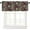 Retrofloral-10, variant on Rustic Bear Moose Deer Window Valance Curtain, Retro Pine Tree Cabin Country Lodge Camping Vintage Tribal Aztec Window Treatment Valances for Home Kitchen Café Décor 54''x18'', 1 Panel