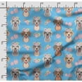 thumbnail image 2 of Soimoi Dog Print,Cotton Poplin, Sewing Fabric Sold by The Yard 42 Inch Wide,Sewing Craft Quilting/Quilt Making Fabric, Blue, 2 of 5