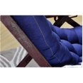 thumbnail image 4 of Long Folding Recliner Rocking Chair Cotton Cushion Plush Cushion Bamboo Chair Cushion Wooden Folding Chair High-quality Cushion Gray 1.2 Meters, 4 of 5