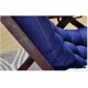 thumbnail image 4 of Long Folding Recliner Rocking Chair Cotton Cushion Plush Cushion Bamboo Chair Cushion Wooden Folding Chair High-quality Cushion Gray 1.2 Meters, 4 of 5
