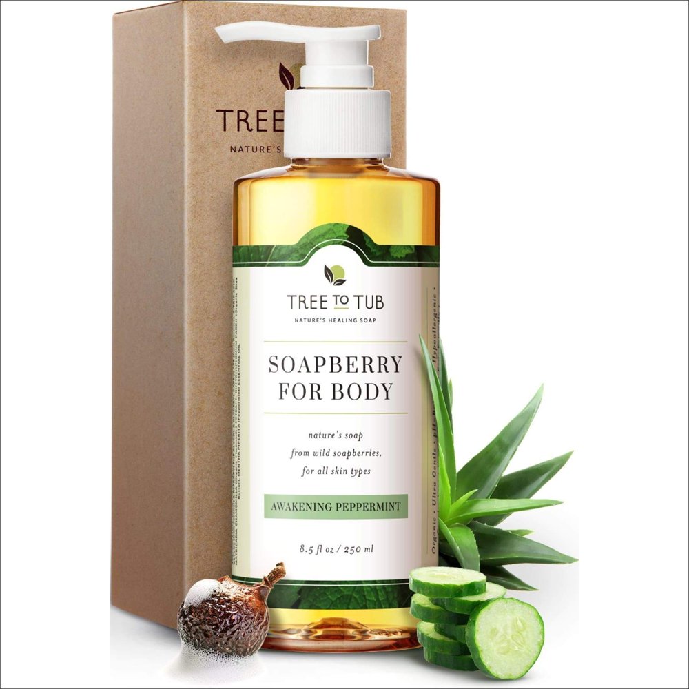Clarifying Peppermint Body Wash by Tree to Tub pH 5.5 Balanced Body