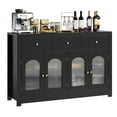 thumbnail image 2 of Yeshouse Farmhouse 55'' Sideboard Buffet Cabinet, Large Kitchen Cabinet Display with Adjustable Shelves,3 Drawers and 4 Doors, Wine Storage Buffet Coffee Bar for Dining Room Living Room, 2 of 6