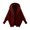 Burgundy, variant on Lovskoo Women Fuzzy Fleece Lapel Open Front Cardigan Coat Long Sleeve Trendy Warm Faux Coat Jacket Winter Solid Hooded Outerwear Pink
