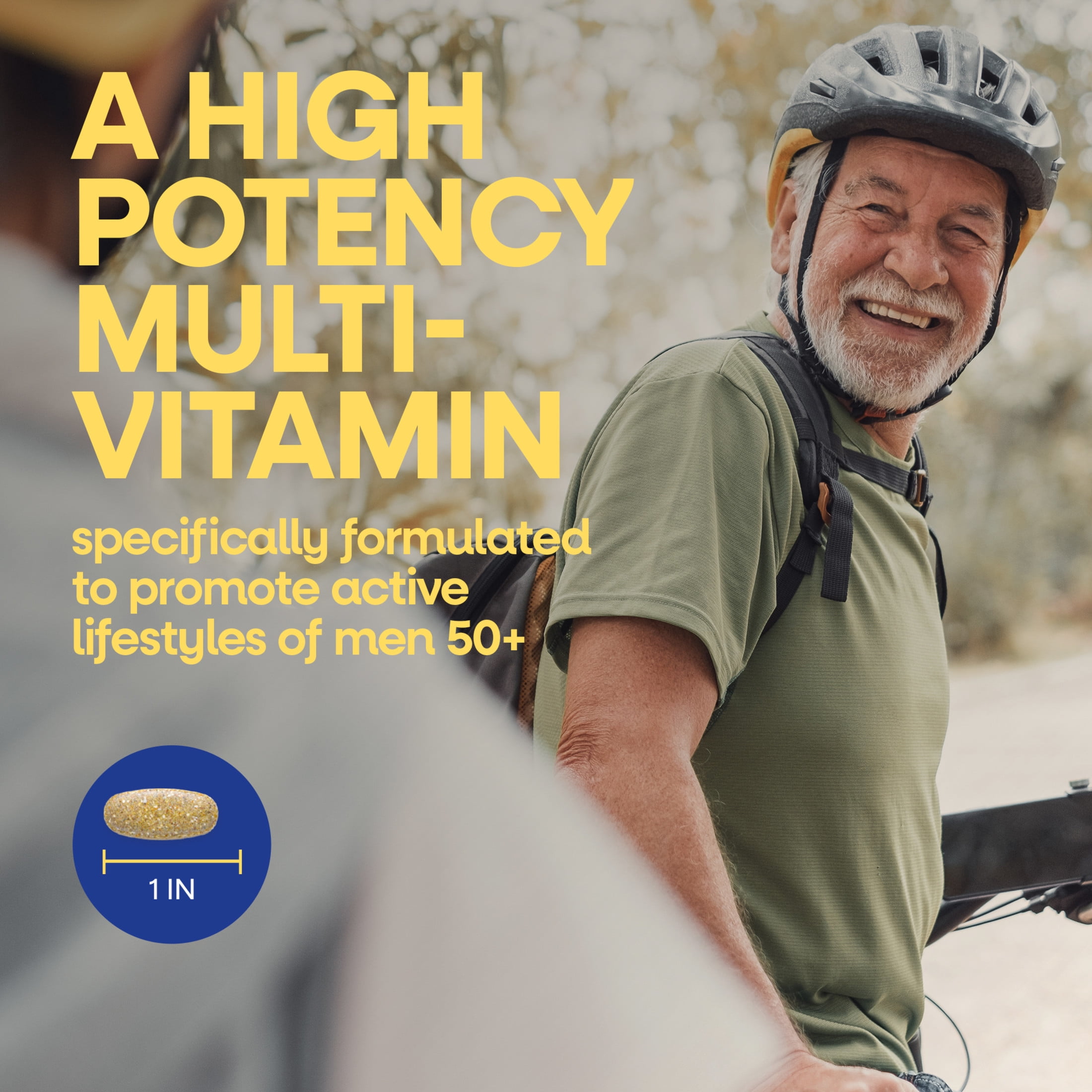 (3 pack) Nature’s Way Alive! Men’s 50+ Ultra Potency Complete Multivitamin, Supports Healthy Aging*, 60 Tablets