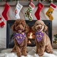 thumbnail image 4 of Dog Bandana 2 Pack,Purple Orange White Butterfly Pattern Bandanas for Dogs,Cat Bandana,Small/ Large Dog Bandana 2 Size,Dog Bandanas, 4 of 6