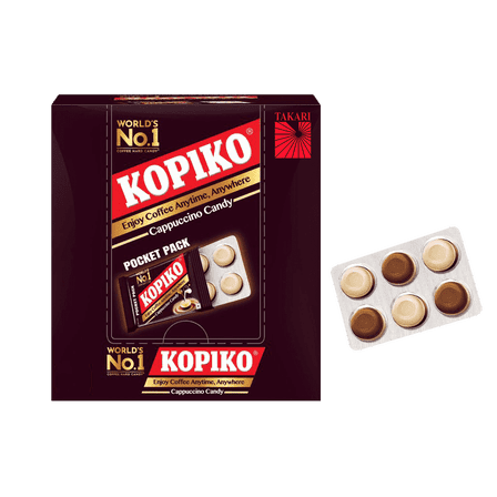 BLISTER PACK – KOPIKO Cappuccino Candy 1 boxes (12 pk x 1.13 oz)