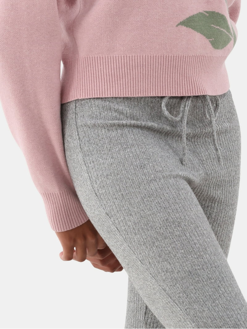 No Boundaries Brushed Ribbed Flare Pants, Women's - Walmart.com