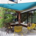 thumbnail image 2 of Imountek 13ft Triangle Shade Sail, UV Protection Sun Canopy Shelter Cover for Patio Garden Outdoor, Blue, 2 of 8