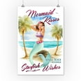 thumbnail image 2 of Venice Beach, California, Mermaid Kisses and Starfish Wishes, Watercolor (12x18 Wall Art Poster, Room Decor), 2 of 3