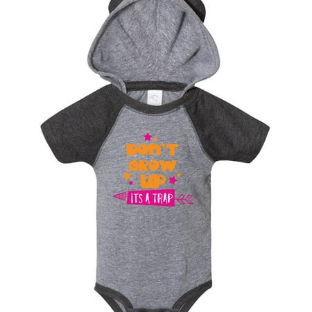 

Inktastic Don t Grow Up It s A Trap Stars - Orange Pink Gift Baby Boy or Baby Girl Bodysuit