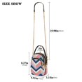 thumbnail image 2 of FORMRS Crossbody Bag for Women Shoulder Cell Phone Purse with Zipper, White Geometric, 2 of 7