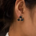 thumbnail image 3 of SKQIT Flower Earrings for Women 18k Gold Plated Summer Spring Boho Petal Statement Stud Earrings Jewelry Gifts, 3 of 7