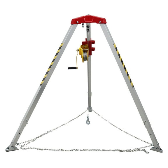 Confined Space Tripod Kit Emergency Rescue Aluminum Alloy Tripod without Fall Arrestor