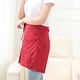 thumbnail image 3 of Apuakthei - Paquete de 2 delantales para bistró y cafetería, con 2 bolsillos grandes, medio delantal de cocina de largo medio de 30 x 23 pulgadas con lazos en la cintura, uniforme unisex duradero,, 3 of 5