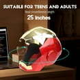 thumbnail image 3 of Iron Hero MK 5 1:1 Wearable Helmet - Voice, Touch, and Remote Control with LED Eyes, Realistic Sound Effects, Perfect for Cosplay, Display, and Collectible Figures for Man and Teen,Gold, 3 of 8