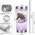 thumbnail image 5 of Horse Tumbler for Horse Lover,20 oz Horse Coffee Cup Double Wall Stainless Steel Vacuum Insulated,Ideal Horse Gift (Horse, 20 oz), 5 of 6