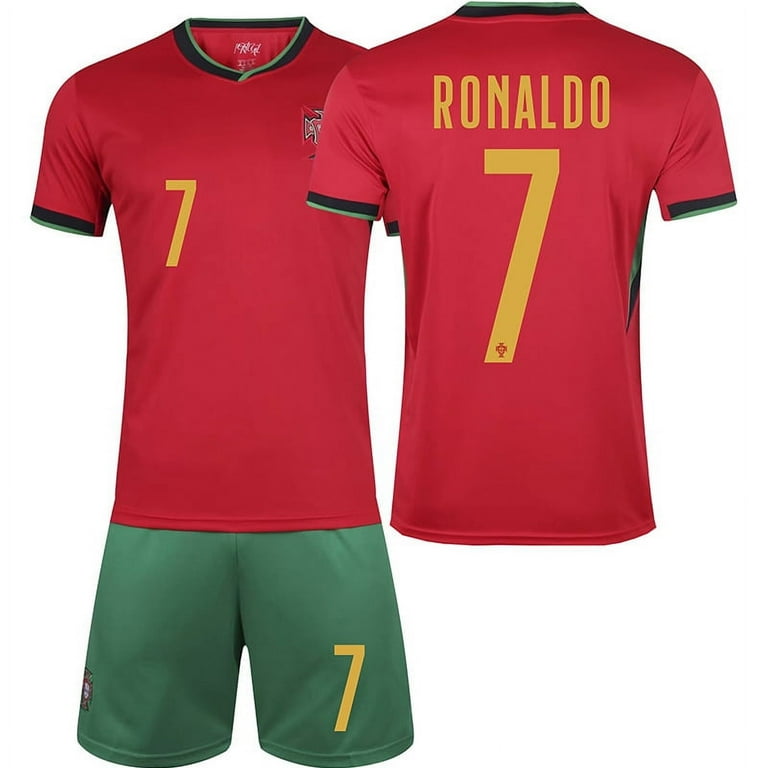 Mens/Kids 2024-2025 Soccer European Cup Portugal Fans #7 Ronaldo