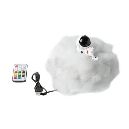 

LED Colorful Clouds Astronaut Lamp with Rainbow Effect Remote Control Children s Night Light New