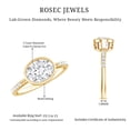 thumbnail image 6 of Rosec Jewels IGI Certified Lab Grown Diamond Bezel Set Engagement Ring 2 Carat - E-VS1 Quality - with Jewelry Box, 18K Yellow Gold, US 10.00, 6 of 7