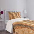 thumbnail image 5 of Ambesonne Marble Print Quilted Bedspread Set 2 Pcs, Watercolor Mineral, Twin Size, Multicolor, 5 of 6