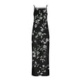 thumbnail image 6 of Joau Summer Jumpsuits for Women Casual Spaghetti Strap Sleeveless Wide Leg Long Pant Rompers Vintage Print Boho Overalls Beach Vacation Outfits with Pockets S-3XL, 6 of 6