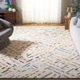 thumbnail image 2 of SAFAVIEH Metro Rodina Geometric Striped Area Rug, Ivory/Blue, 8' x 10', 2 of 8
