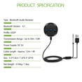 thumbnail image 3 of Riwesomey Universale 3.5mm Receptor Bluetooth Música Adaptador de receptor de audio Kit de manos libres para automóvil A2DP Kit de transmisión Paneles de instrumentos para automóviles, 3 of 7