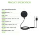 thumbnail image 2 of sweethay Universale 3.5mm Receptor Bluetooth Música Adaptador de receptor de audio Kit de manos libres para automóvil A2DP Kit de transmisión Paneles de instrumentos para automóviles sweethay VI005941-00, 2 of 5