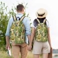 thumbnail image 6 of XMXT Backpack for School Work, Desert Plant Watercolor Canvas Bookbag Travel Bag for Women Men, S, 6 of 7