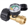 thumbnail image 4 of 2 Pack Manomètre de Réservoir de Propane avec Connexion, Valve de Pression 5-100 LB, Instrument de Test de Pression de Réservoir de Propane, 2 * Adaptateur de Réservoir de Propane, Noir & Or, 4 of 10
