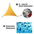 thumbnail image 5 of HESHENG Triangle Canopy Sun Shade Sail Water Resistant UV Block Patio Awning Garden Tent, 5 of 9