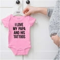 thumbnail image 5 of I Love My Papa And His Tattoos Romper Boys or Girls Infant Baby Brisco Brands 18M, 5 of 6
