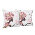 thumbnail image 6 of Ambesonne Summer Throw Pillow Cover 2 Pack, Butterflies Blossoms, 20", Multicolor, 6 of 6