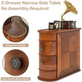 thumbnail image 5 of 2-Drawer Wood End Table, No Assembly Required, 5 of 5
