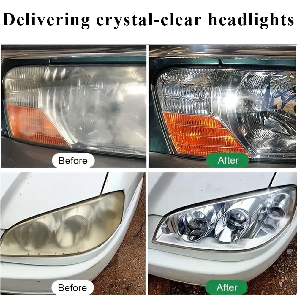 Beamrevive Headlight Cleaner Restoration, Beam Revive Head Light Restoration Spray, Automotive Headlight Restoration for Car,Turn Cloudy Headlight into Instant Clarity & Lasting Protection
