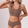 thumbnail image 3 of Bixock Wireless Bra for Women No Underwire Plus Size Tank Bra Front Closure Fixed Cups Lift Support Breathable Abjustable Everyday Casual Women Under Wear, 3 of 7