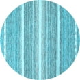 thumbnail image 1 of Ahgly Company Indoor Round Oriental Light Blue Industrial Area Rugs, 3' Round, 1 of 4