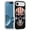 American Flag Skull, variant on for iPhone 17 Pro Max Case, [Military Grade] Heavy Duty 3-Layer Transparent Shockproof Drop Full-Body Protective Cover for iPhone 17 Pro Max 6.9", Flamingo