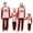 Red Child, variant on Family Matching Christmas Pajamas, Letter Print Long-Sleeved Round Neck Tops + Plaid Pattern Trousers Sleepwear Outfits