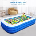 thumbnail image 7 of Large Inflatable Pool with Pump, 130" x 72" x 22" Oversized Thickened Blow Up Pools for Adults and Kids, Large Family Swimming Pool for Backyard, Outdoor, and Summer Water Party, 7 of 7