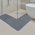 thumbnail image 6 of NWOKYZGH Washable Corner Kitchen Mat, L Shape Rug for Island Table, Super Absorption Velvet Coner Sink Floor Mat, Skid Free Right/Left Rug for Door, Bathroom, Living room, 6 of 6