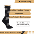 thumbnail image 6 of Sierra Socks Patch Design Cotton Crew 2-Pr. Pack, 6 of 6
