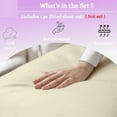 thumbnail image 4 of Fitted Sheet 1 Piece Only - 600 Thread Count - 100% Egyptian Cotton - 8" Deep Pocket - Hotel Quality Premium Fitted Sheet Only - Full XL Size - Ivory., 4 of 6