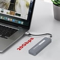 thumbnail image 3 of M.2 NVMe SSD Enclosure USB3.2 20Gbps Type-C SSD Enclosure for 2230/2242/2260/2280 NVME SSD M Key External Case Box, 3 of 10
