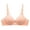 Pink, variant on Women's Satin Push Up Bra Wireless Padded No Underwire Bralettes Lace Plunge Bras Lightweight Strappy Daily Bra