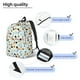 thumbnail image 3 of Disketp Submarine With Fishes Undersea print Canvas Backpack Lightweight Travel Daypack Student Rucksack Laptop Backpack-Medium, 3 of 5