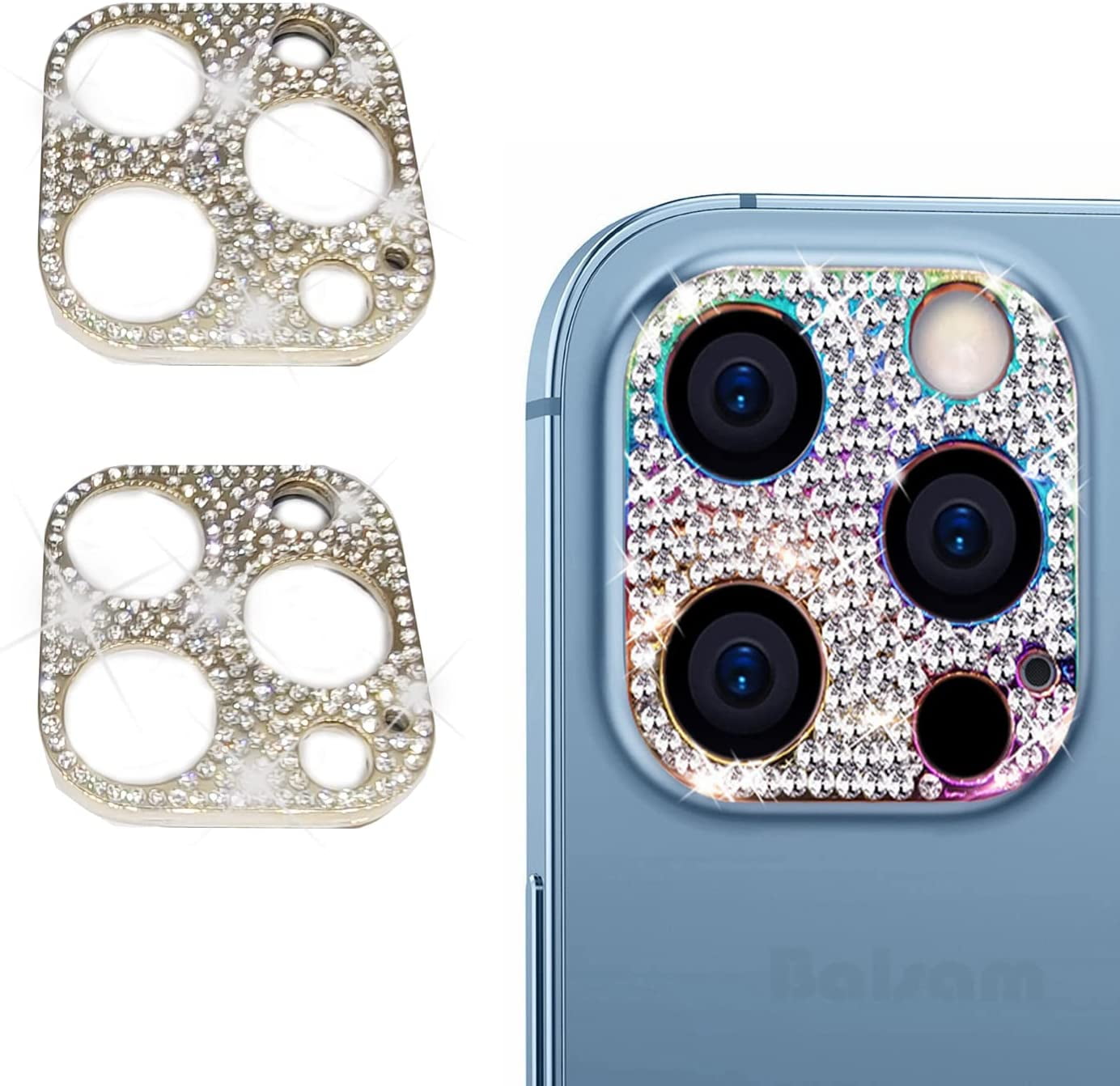Bling Camera Lens Protector Compatible with iPhone 13 Pro Max 6.7inch