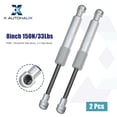 thumbnail image 3 of Unique Bargains 2pcs 8inch 150N/33Lbs Universal Gas Struts Shocks Silver Tone for Car Truck RV Boat, 3 of 7