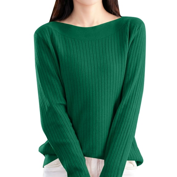 MESSUEN Lightweight Sweaters for Women Knitted Sweater Long Sleeve Sweaters for Women Dressy Tops Womens Tops Summer Sweater for Women Womens Shirts Casual Army Green L