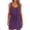 Purple, variant on DailyTrove Women's Sleeveless Drawstring Waist Mini Dress with Button Detail, Casual Summer Style